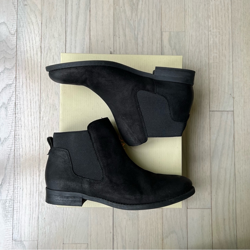 Franco Sarto Black Kabrina Leather Ankle Boot